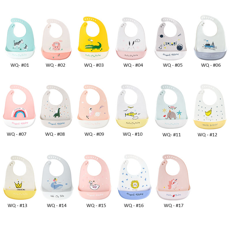 Hot Sale Customized Waterproof Silicone Baby Bibs | Factory Outlet | Kids Feeding Products manufacture