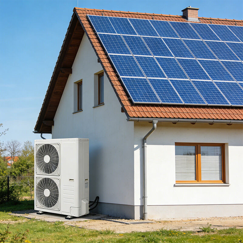 Integrated PVT Solar Panel and 8P Heat Pump Water System