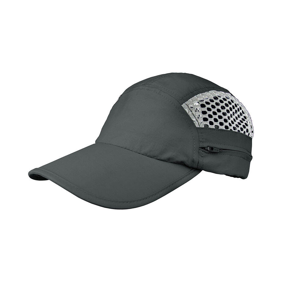 Premium Custom J7258 Outdoor Sun Hat with Detachable Zip-Off Neck Flap Hidden Side Pocket Breathable Mesh Panels Wide Brim UV Protection Cap for Hiking Fishing Safari and Promotional Branding