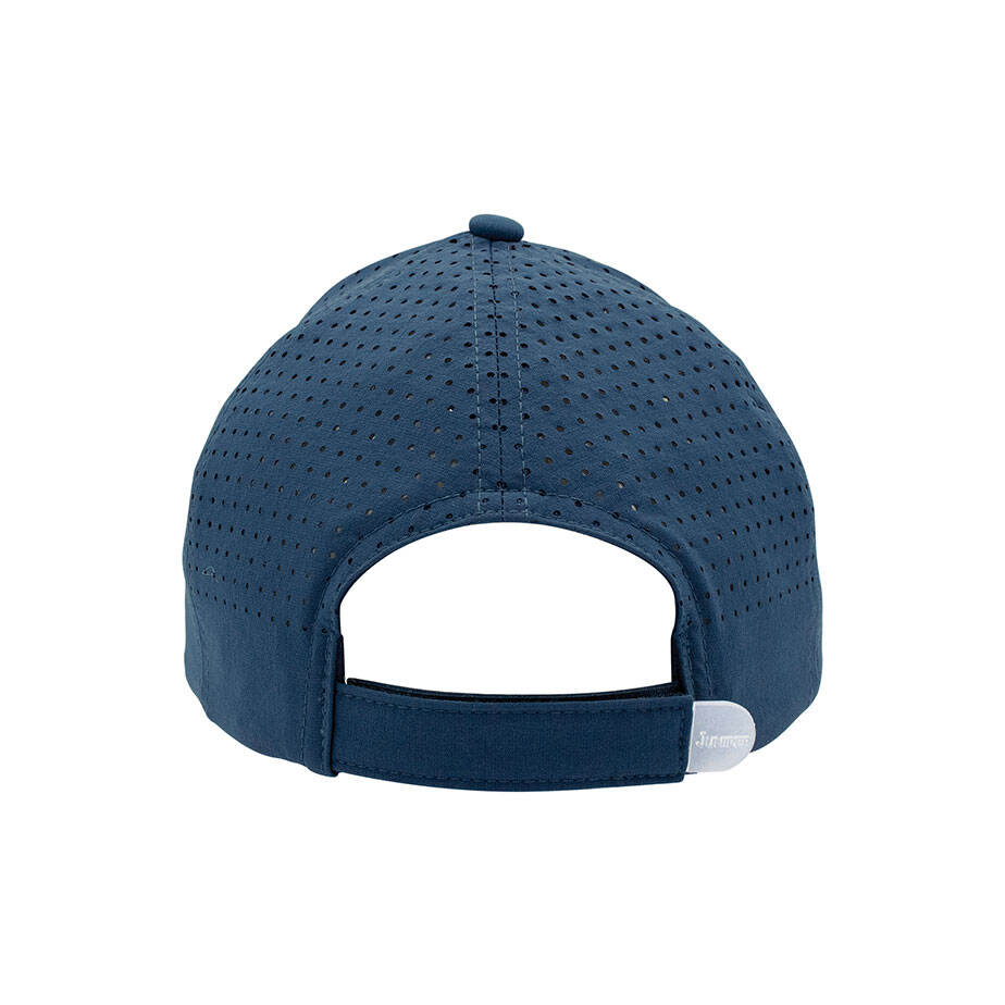 Premium Custom J7271 Perforated Ponytail Performance Cap with Laser-Cut Ventilation and Rear Opening Lightweight Breathable Sports Hat Adjustable Closure for Running Fitness Outdoor Activities and Promotional Branding