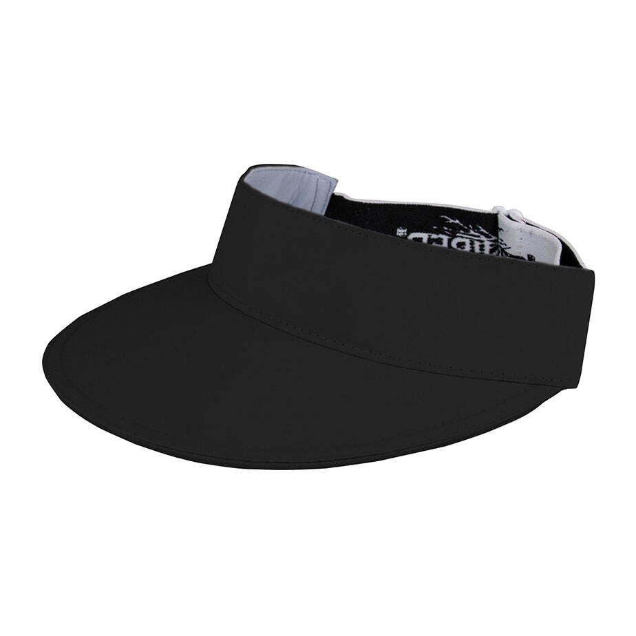 Premium Custom Wide-Brim Sun Visor with Elastic Adjustable Strap and Moisture-Wicking Headband Open-Top Sports Visor for Golf Tennis Outdoor Activities and Promotional Branding