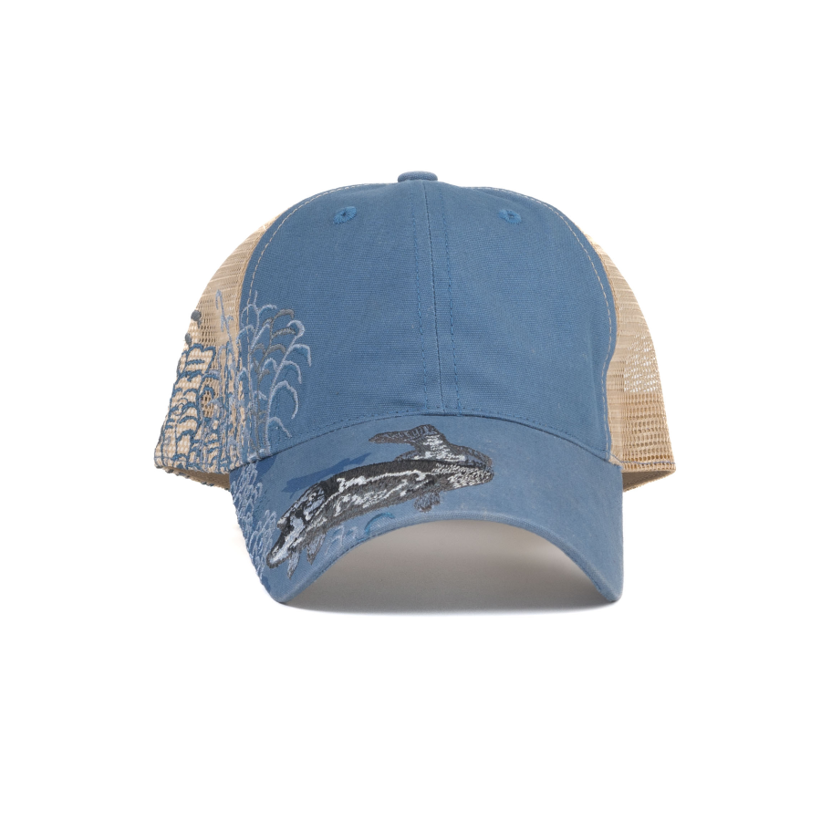 Premium Custom Structured Crown Trucker Hat Mesh Back with Animal Embroidery Professional Baseball Cap with Custom Logo Embroidery for Daily Wear and Outdoor Activities