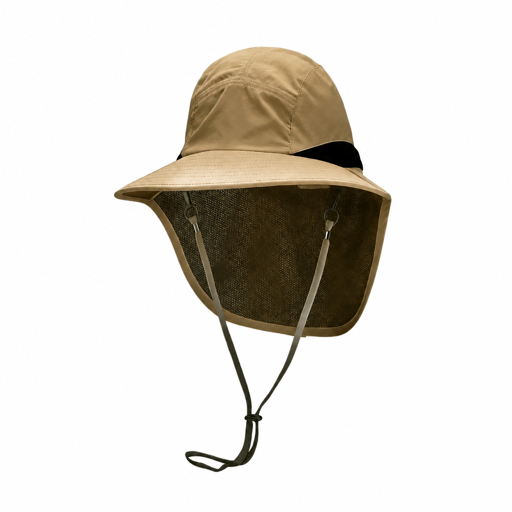 Premium Custom Wild Brim Waterproof UV Protection Bucket Hat with Cape Professional Baseball Cap with Custom Logo Embroidery for Daily Wear and Outdoor Activities
