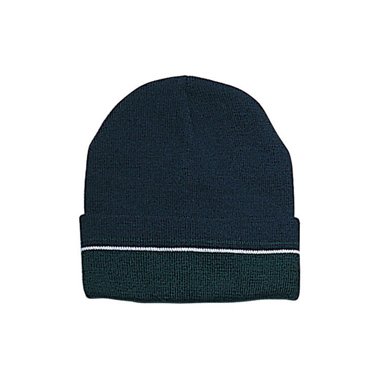 Premium Custom Promotional 3-Tone Stripe Ribbed Knit Beanie Hat with Thermal-Lock Heat Retention Model 5012 High-Performance Winter Headwear for Outdoor Sports Lifestyle Events Branded Merchandise