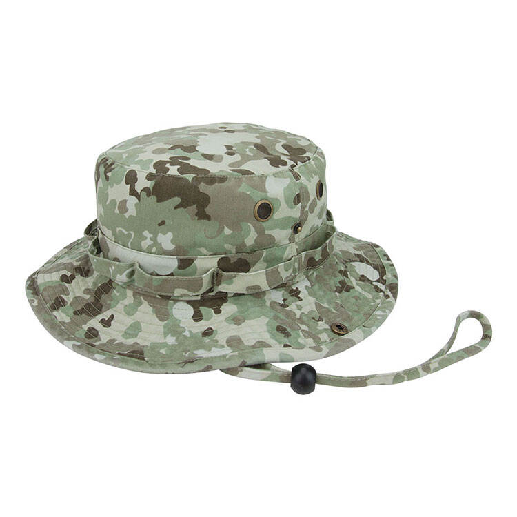 Premium Custom 9013A Multi-Camouflage Snap-Brim Boonie Hat with Foliage Loops and Mesh Vents Ripstop Outdoor Tactical Cap for Hunting Outdoor Work and Promotional Branding