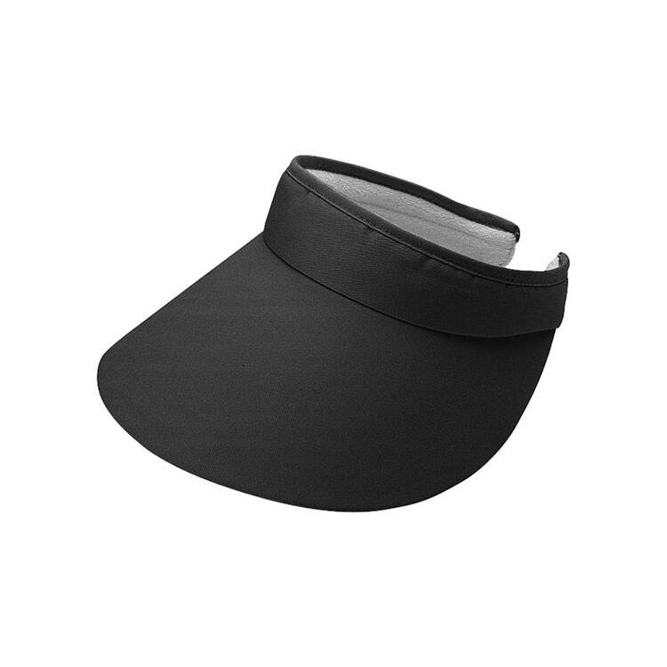 Wide Brim Cotton Twill Sun Visor Adjustable Back Strap Blank Custom Logo Solid Color Empty Top Visor Hat Unisex Lightweight UV Protection Outdoor Golf Beach Fishing Travel Summer Casual Fashion Headwear Wholesale B2B Supply For Men Women
