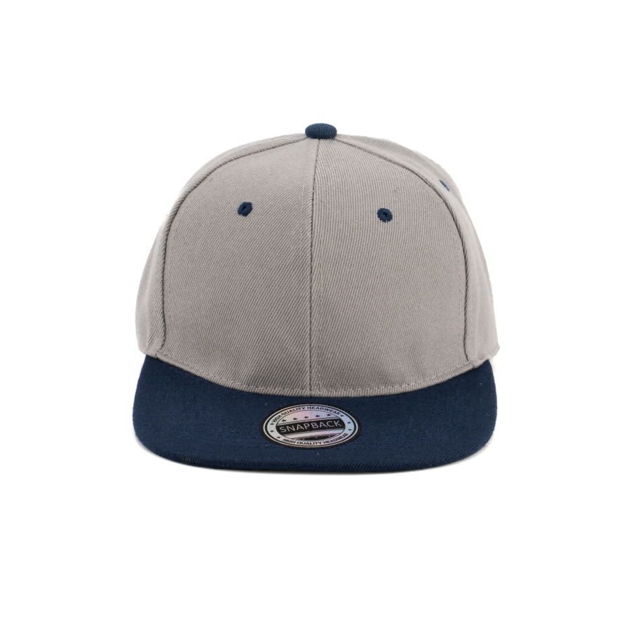Premium Custom 6-Panel Flat Brim Snapback Baseball Cap with Laser Logo Sticker Professional Baseball Cap with Custom Logo Embroidery for Daily Wear and Outdoor Activities