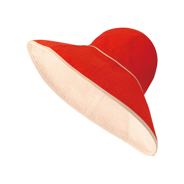 Premium Custom 6590 Two-Tone Flip-Brim Sun Hat Two Colorways Dome Crown Reversible Brim Look Woven Cotton Outdoor Summer Sun Hat for Beach Travel Gardening and Promotional Branding