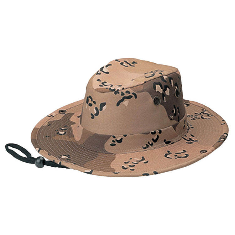 Premium Custom 9001AY Snap-Brim Boonie Hat with Side Poppers and Central Crown Crease Woodland Desert Camouflage Outdoor Tactical Cap for Hunting Outdoor Work and Promotional Branding