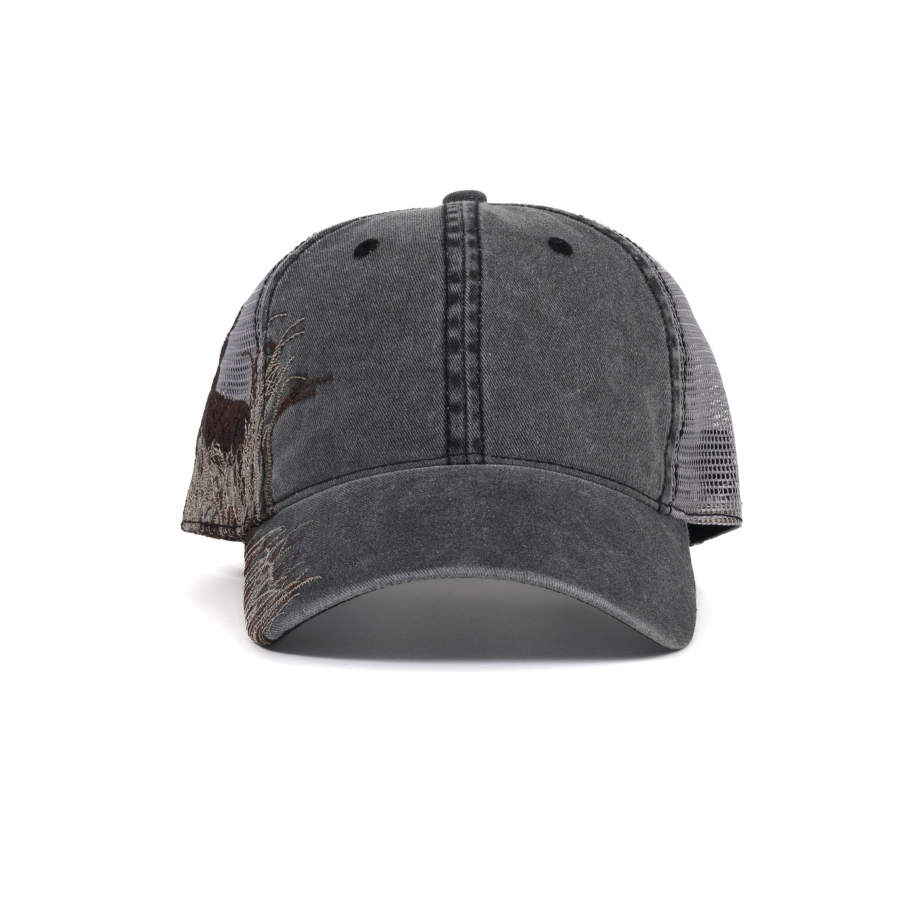 Premium Custom Structured Crown Trucker Hat Mesh Back with Animal Embroidery Professional Baseball Cap with Custom Logo Embroidery for Daily Wear and Outdoor Activities