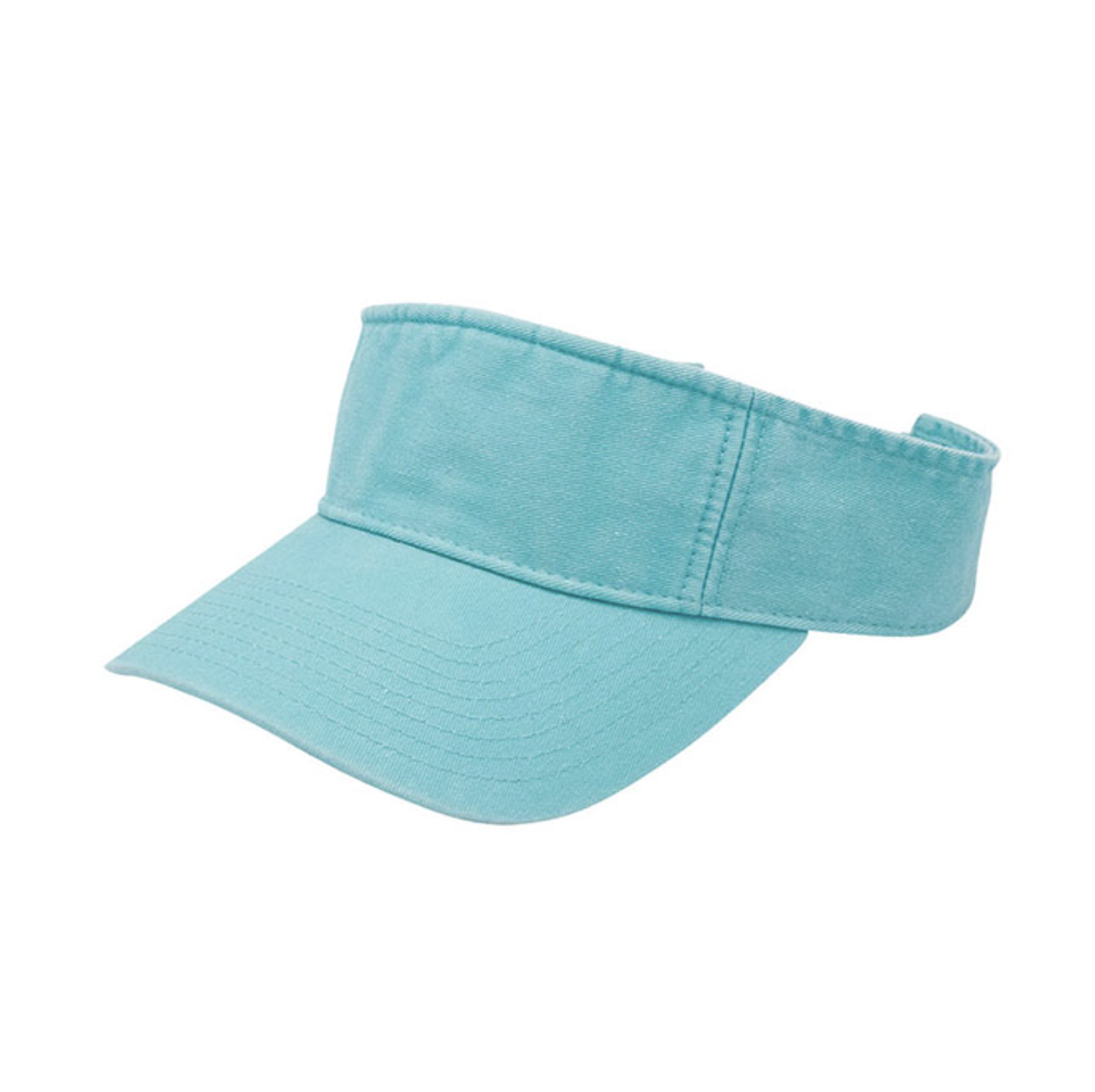 4021C Washed Pigment Dyed Cotton Visor Style Custom B2B Vintage Style Visor 100% Cotton Distressed Headwear Premium Sun Visor for Lifestyle Brands
