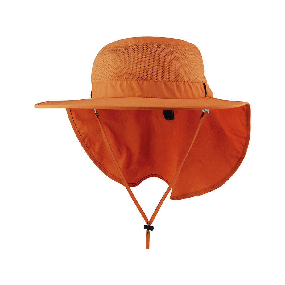 Premium Custom Promotional Taslon UV Large Bill Hat with Roll-up Neck Flap and Attachable Face Cover UPF 50+ Sun Protection Outdoor Fishing Hiking Travel Sun Hat Branded Athletic Headwear


