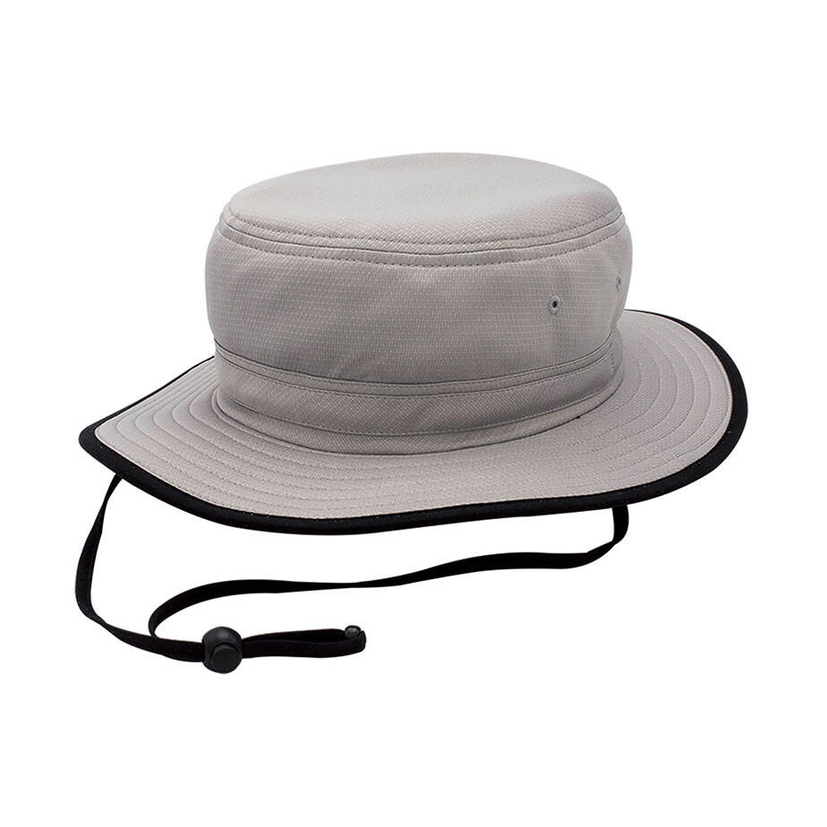 Premium Custom J7270 Classic Boonie Sun Hat with Ventilation Eyelets Contrast Brim Binding and Adjustable Chin Draw Cord Wide Brim UV Protection Outdoor Cap for Hiking Fishing Beach and Promotional Branding