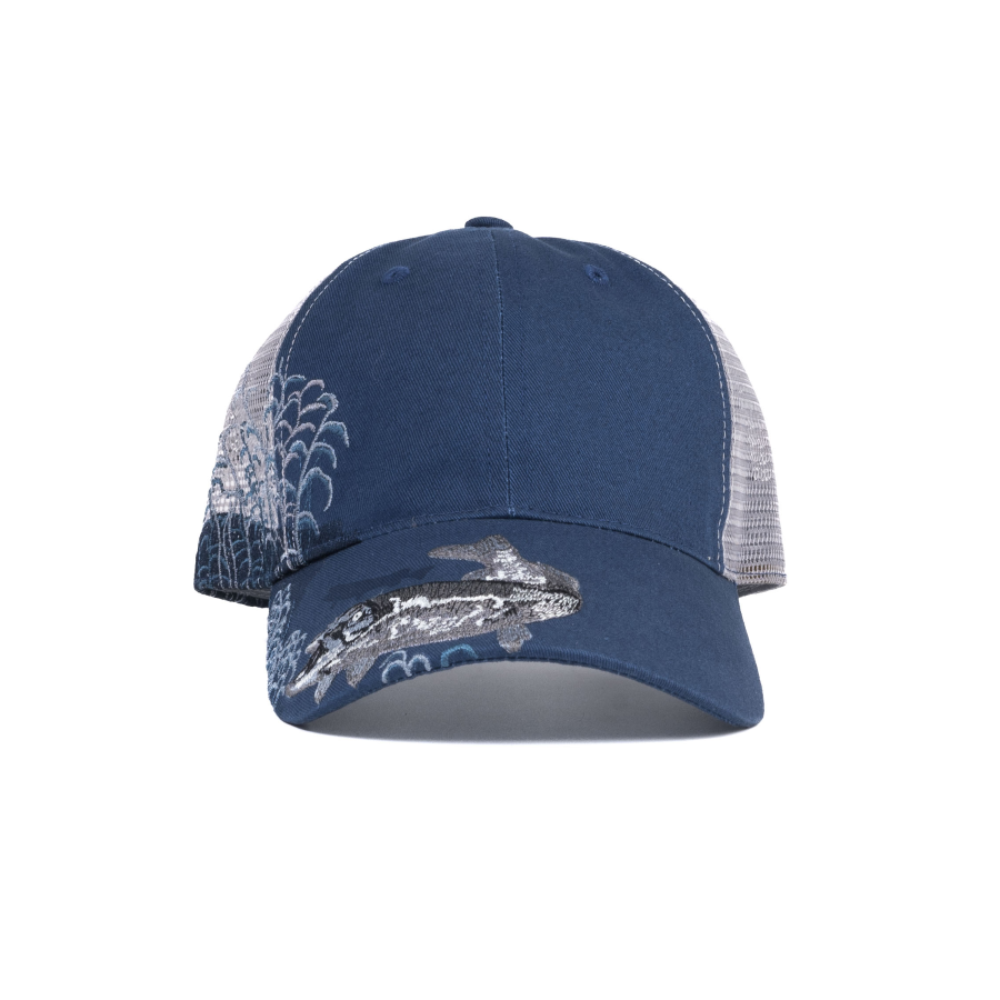 Premium Custom Structured Crown Trucker Hat Mesh Back with Animal Embroidery Professional Baseball Cap with Custom Logo Embroidery for Daily Wear and Outdoor Activities