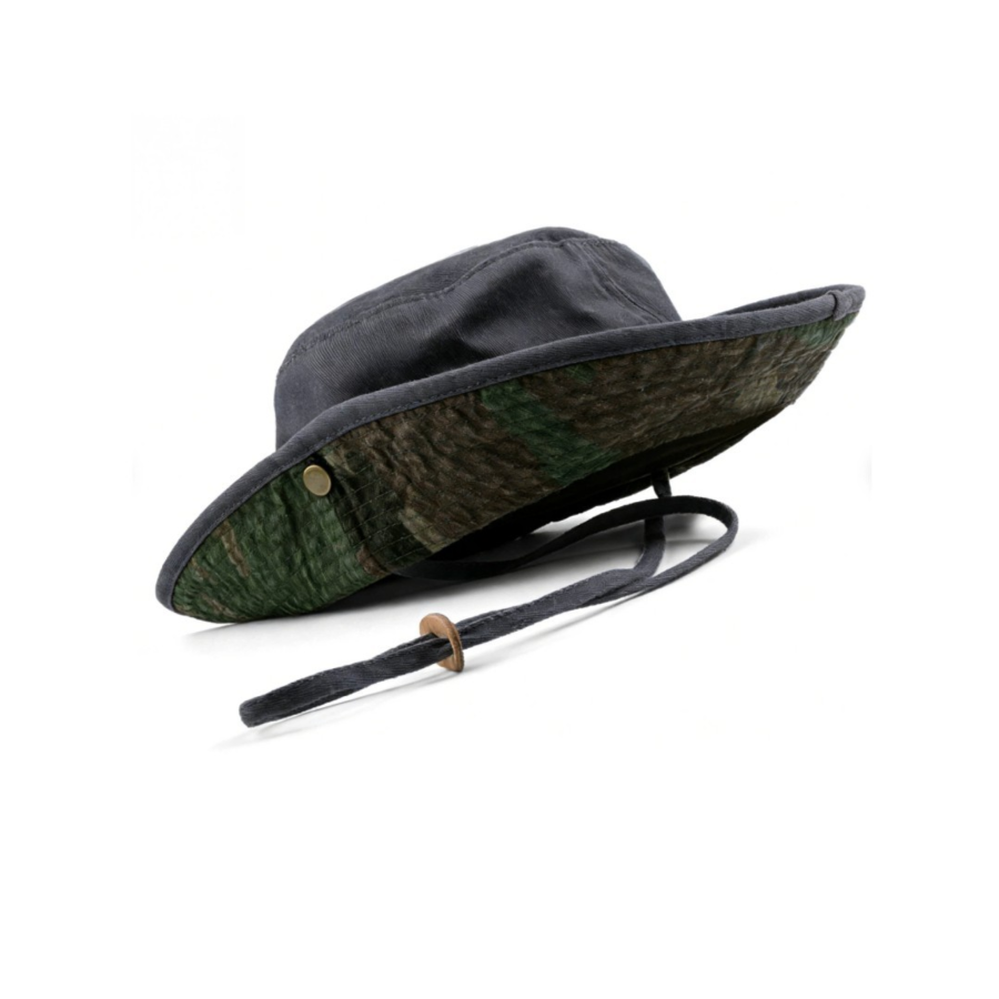 Premium Custom Camouflage color block UV Protection Outdoor Boonie Bucket Hat Professional Baseball Cap with Custom Logo Embroidery for Daily Wear and Outdoor Activities