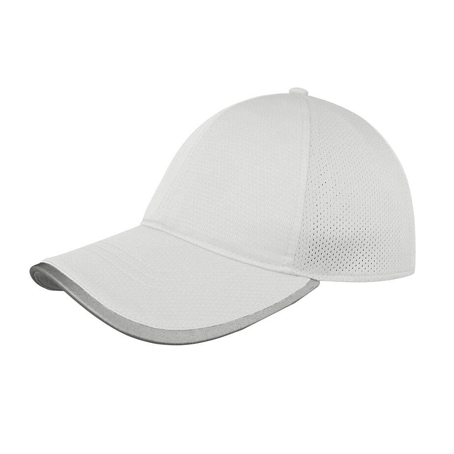 Premium Custom Structured Performance Baseball Cap with Matching Mesh Panels and Reflective Visor Trim Breathable Sports Hat Adjustable Closure for Running Outdoor Activities Team Uniforms and Promotional Branding