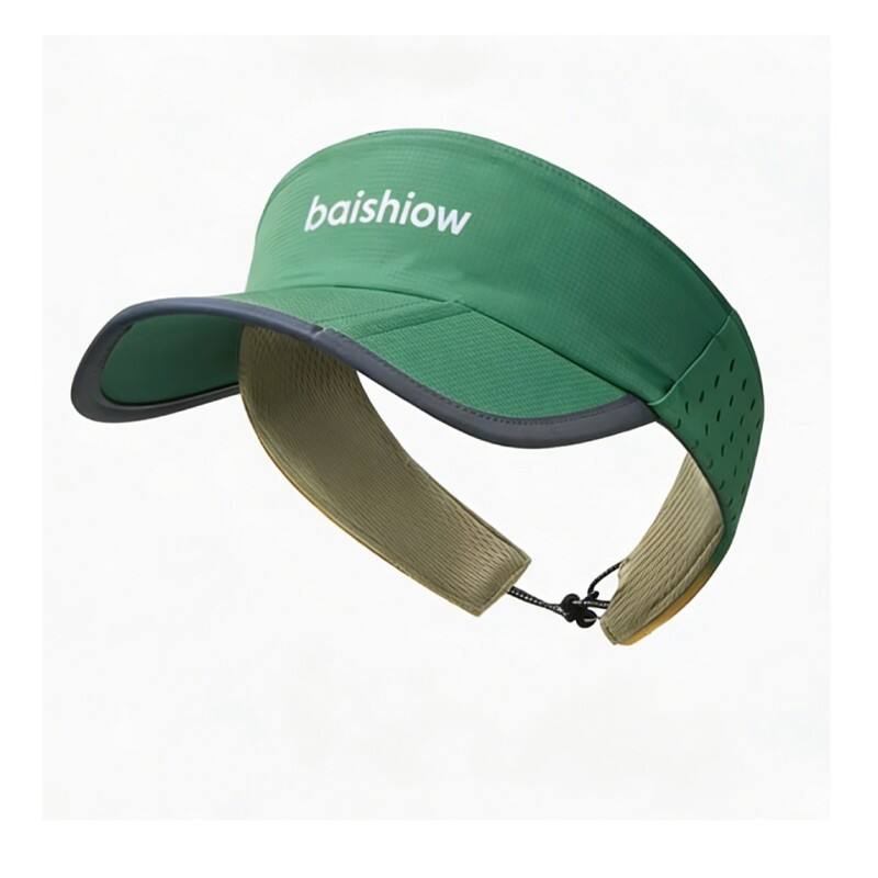 Premium Custom Quick Dry 3-Fold Foldable with Drawstring Adjustable Strap Sports Visor Hat Professional Baseball Cap with Custom Logo Embroidery for Daily Wear and Outdoor Activities