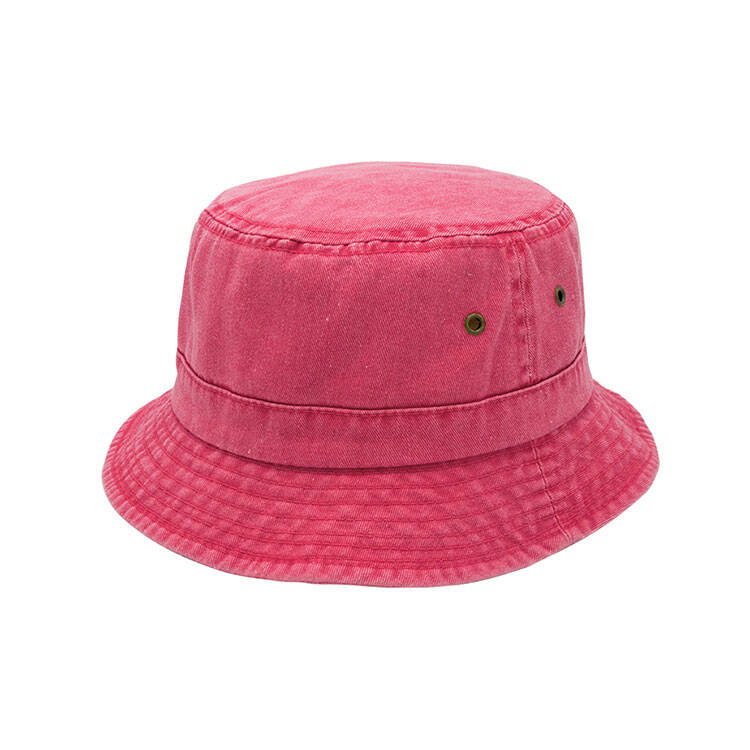 Premium Custom 7801 Washed Pigment-Dyed Bucket Hat Eighteen Colorways with Brass Eyelets and Wavy Brim Cotton Twill Outdoor Sun Cap for Casual Wear Travel and Promotional Branding