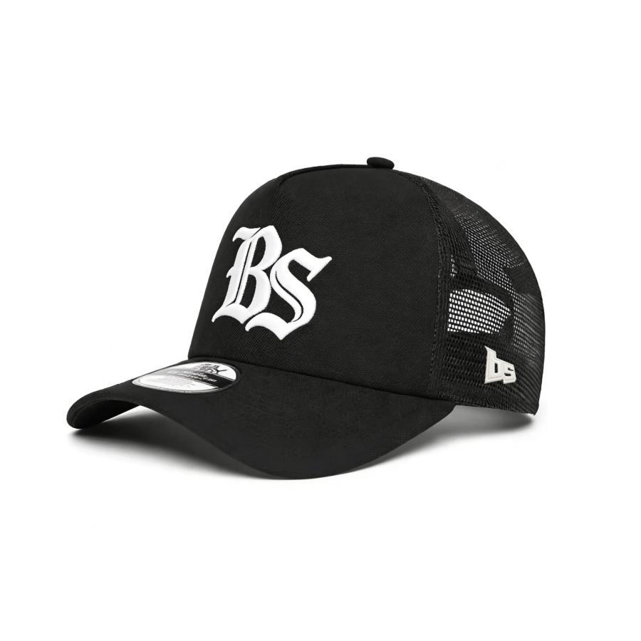 Premium Custom Structured 5-Panel Pre-Curved Visor Mesh Embroidered Trucker Cap Professional Baseball Cap with Custom Logo Embroidery for Daily Wear and Outdoor Activities