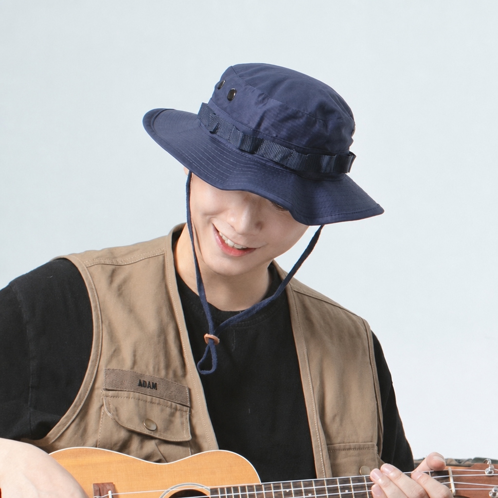 Premium Custom Stucture Sun Protection Outdoor Bucket Hat Professional Baseball Cap with Custom Logo Embroidery for Daily Wear and Outdoor Activities