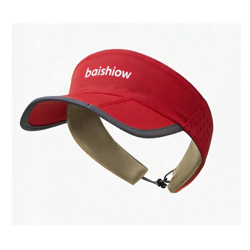 Premium Custom Quick Dry 3-Fold Foldable with Drawstring Adjustable Strap Sports Visor Hat Professional Baseball Cap with Custom Logo Embroidery for Daily Wear and Outdoor Activities