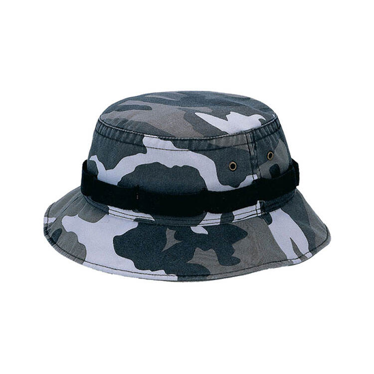 Premium Custom 9012 Webbing-Band Boonie Hat with Foliage Loops and Brass Eyelets Durable Camouflage Outdoor Tactical Cap for Hunting Outdoor Work and Promotional Branding