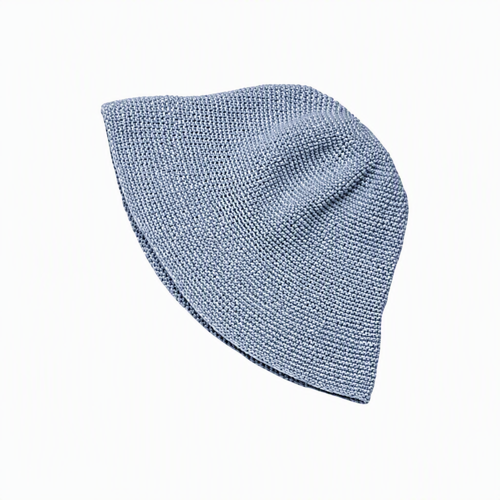 Premium Custom 2809 Knit Crochet Bucket Hat Three Colorways Soft Pebbled Texture Floppy Brim Handcrafted Yarn Outdoor Summer Sun Hat for Casual Wear Travel and Promotional Branding