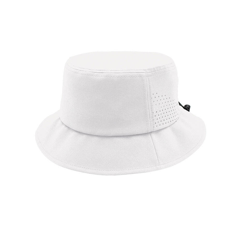Premium Custom J7272 Perforated Bucket Hat with Laser-Cut Ventilation Grid and Drawcord Toggle Lightweight Outdoor Sun Cap UV Protection for Hiking Fishing Travel and Promotional Branding