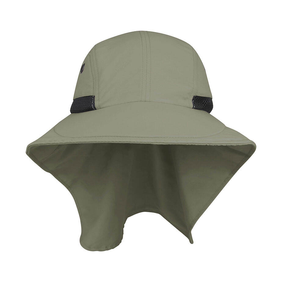 Premium Custom Promotional Lightweight Nylon Wide Brim Flap Cap Model J7213A High-Performance UV Protection Sun Hat for Men Outdoor Hiking Fishing Exploration