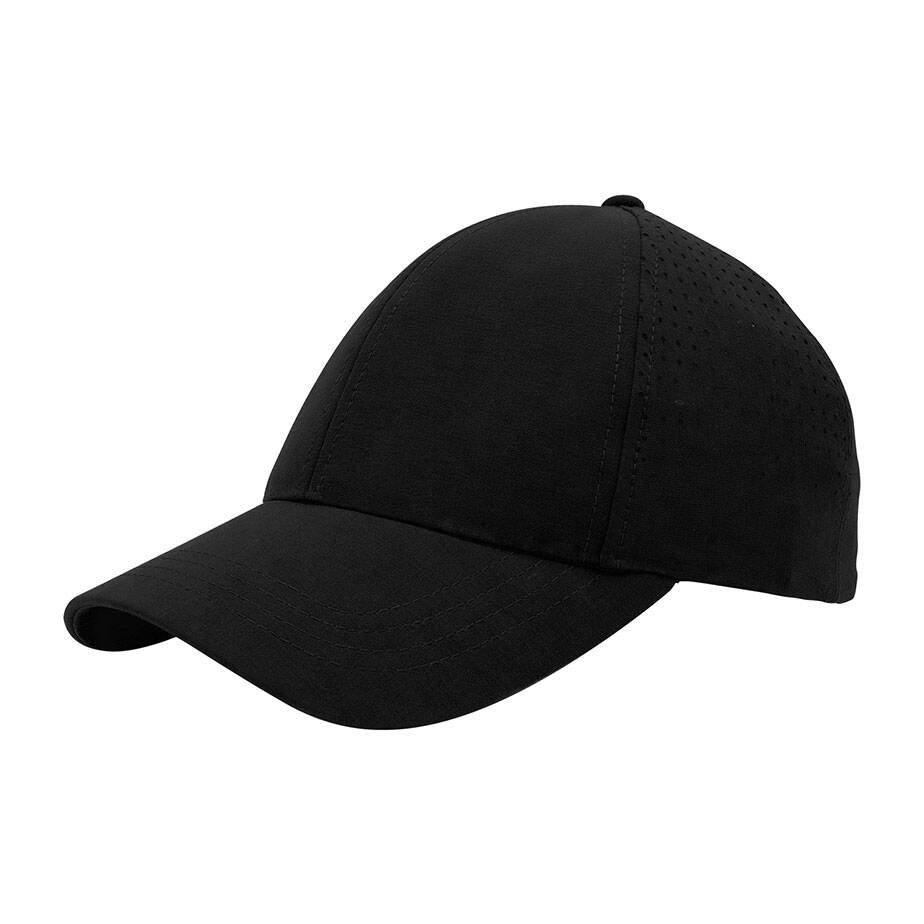 Premium Custom J7271 Perforated Ponytail Performance Cap with Laser-Cut Ventilation and Rear Opening Lightweight Breathable Sports Hat Adjustable Closure for Running Fitness Outdoor Activities and Promotional Branding