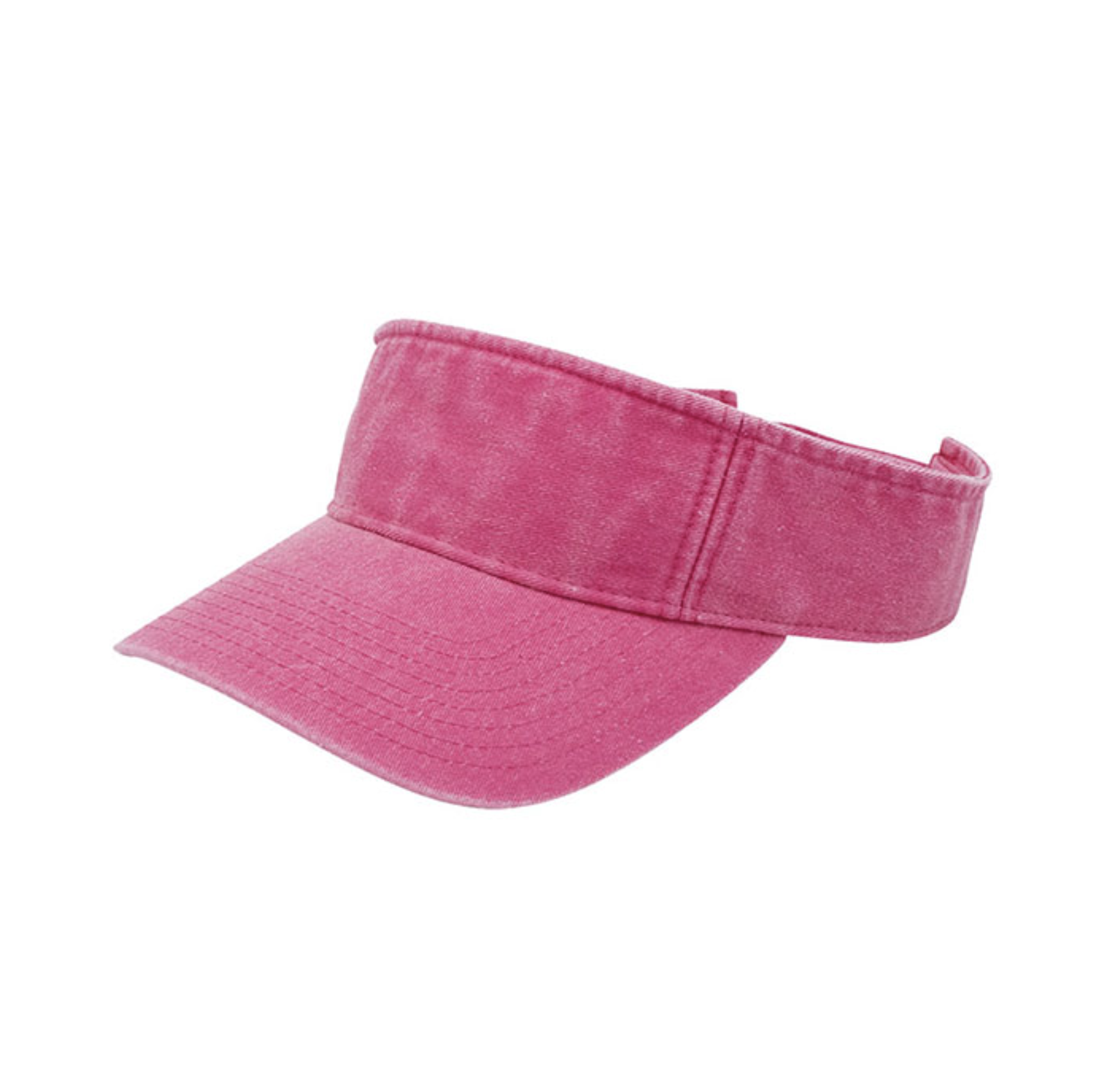 4021C Washed Pigment Dyed Cotton Visor Style Custom B2B Vintage Style Visor 100% Cotton Distressed Headwear Premium Sun Visor for Lifestyle Brands