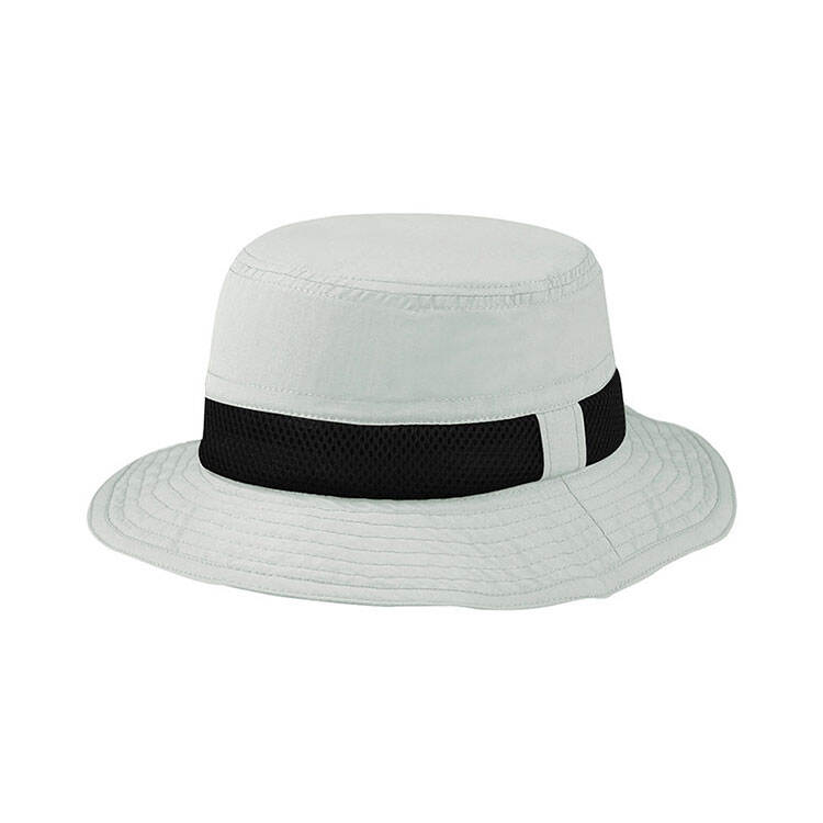 Premium Custom Bucket Hat with Wide Black Honeycomb Mesh Band Quilted Stitched Brim Breathable Outdoor Sun Cap for Hiking Travel and Promotional Branding