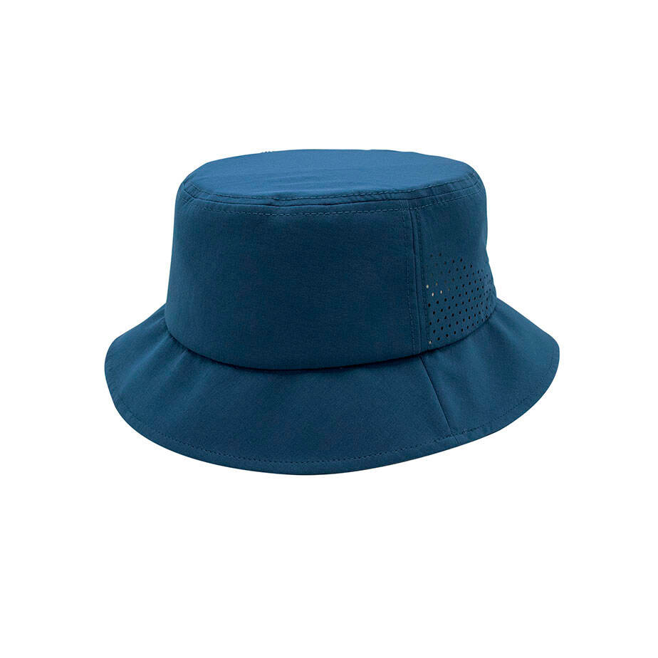 Premium Custom J7272 Perforated Bucket Hat with Laser-Cut Ventilation Grid and Drawcord Toggle Lightweight Outdoor Sun Cap UV Protection for Hiking Fishing Travel and Promotional Branding