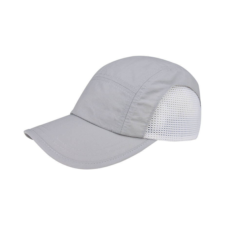 Premium Custom Unstructured Lightweight Running Cap with Breathable Wide-Hole Mesh Panels Packable Outdoor Sports Hat Adjustable Snap Closure for Hiking Travel Team Uniforms and Promotional Branding