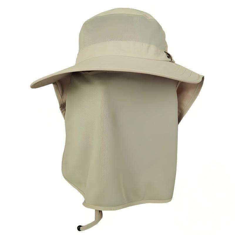Premium Custom UV Protection Water Repellent Sun Hat with Detachable Face Shield & Neck Cape, Breathable Fabric Professional Baseball Cap with Custom Logo Embroidery for Daily Wear and Outdoor Activities