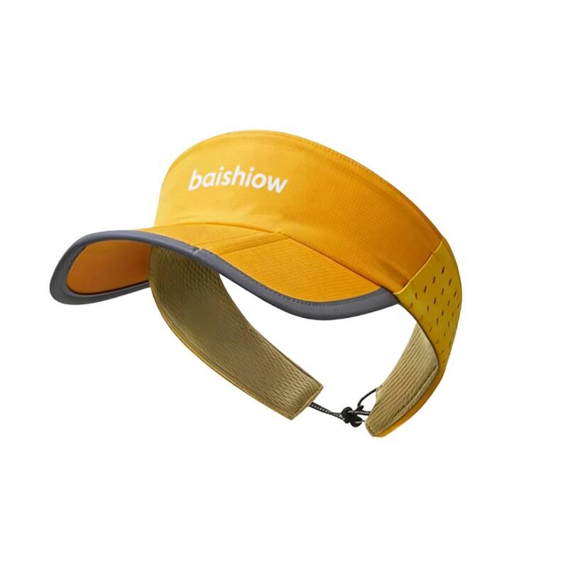 Premium Custom Quick Dry 3-Fold Foldable with Drawstring Adjustable Strap Sports Visor Hat Professional Baseball Cap with Custom Logo Embroidery for Daily Wear and Outdoor Activities