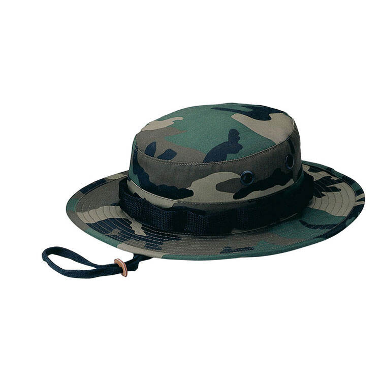 Premium Custom 9008A Camouflage Webbing-Band Boonie Hat with Foliage Loops and Mesh Vents Ripstop Outdoor Tactical Cap for Hunting Outdoor Work and Promotional Branding