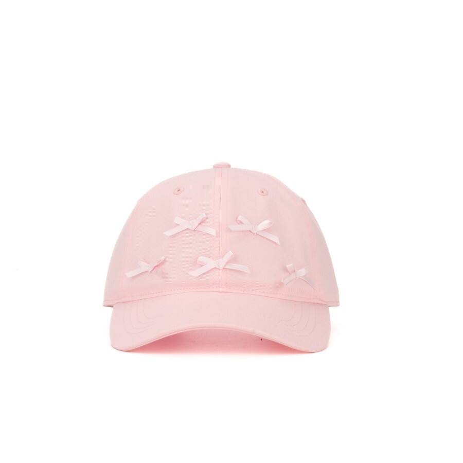 Premium Custom Custom Satin Bow Decor Pure Cotton 6-Panel Baseball Cap Professional Baseball Cap with Custom Logo Embroidery for Daily Wear and Outdoor Activities