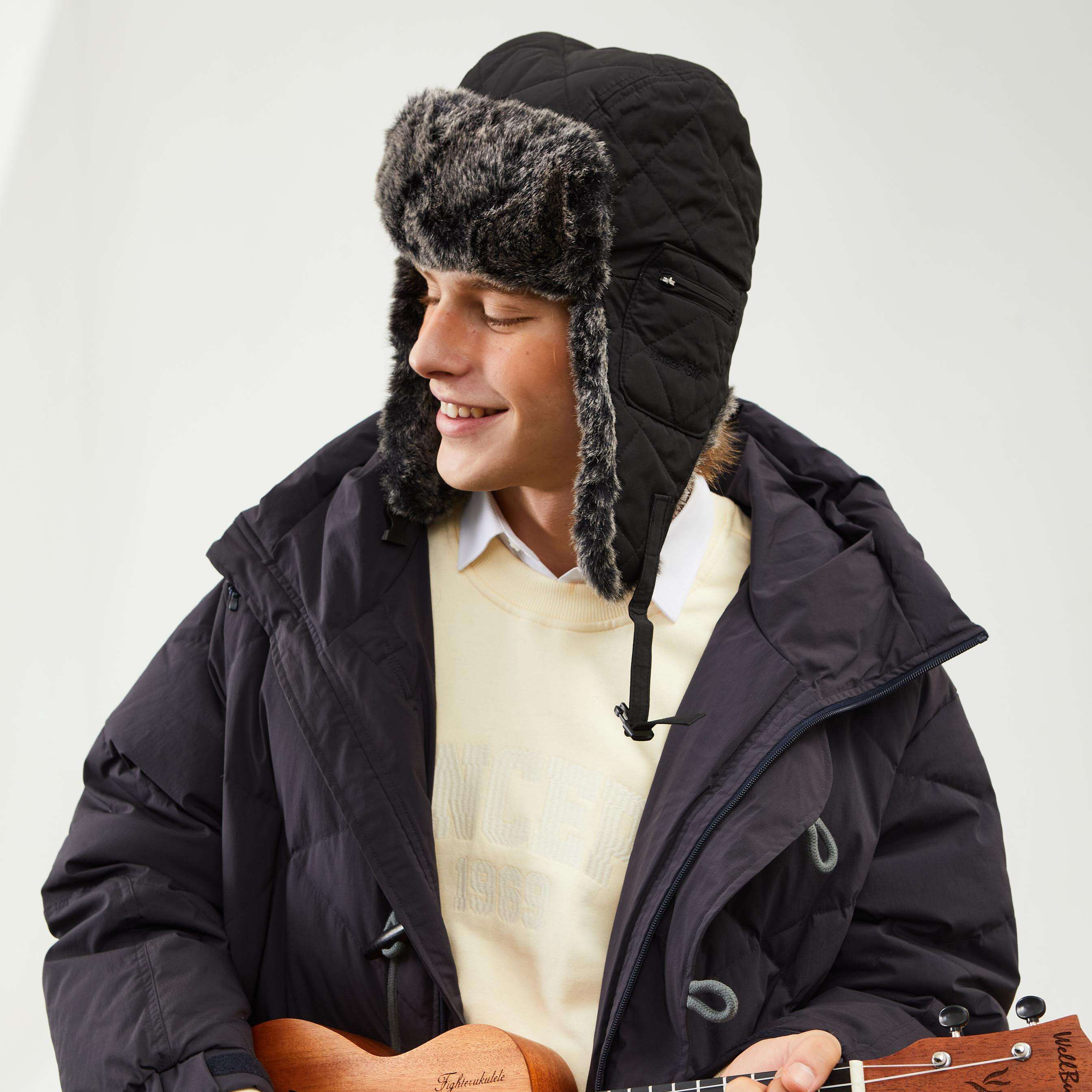 Premium Custom Winter Warm Windproof Wool Ushanka Hat Professional Baseball Cap with Custom Logo Embroidery for Daily Wear and Outdoor Activities