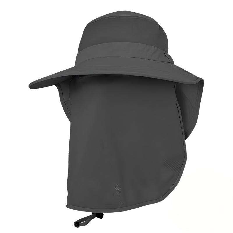 Premium Custom UV Protection Water Repellent Sun Hat with Detachable Face Shield & Neck Cape, Breathable Fabric Professional Baseball Cap with Custom Logo Embroidery for Daily Wear and Outdoor Activities