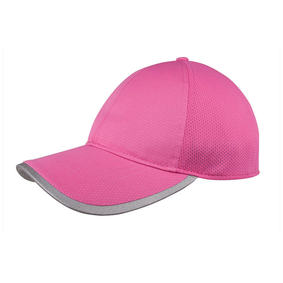 Premium Custom Structured Performance Baseball Cap with Matching Mesh Panels and Reflective Visor Trim Breathable Sports Hat Adjustable Closure for Running Outdoor Activities Team Uniforms and Promotional Branding