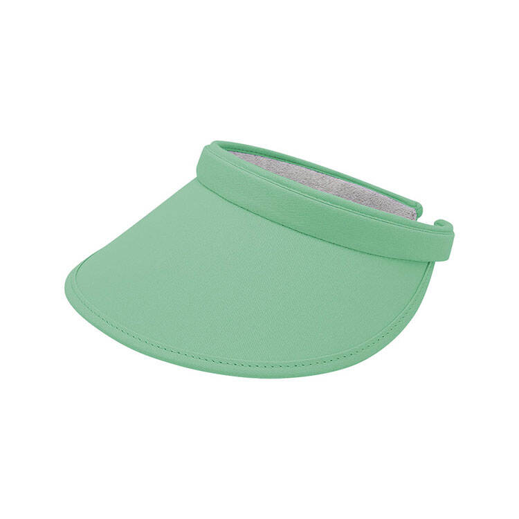 Soft Lined Cotton Twill Wrap Sun Visor Style 4056 Custom B2B Casual Lifestyle Headwear 100% Cotton Unstructured Pre Curved Wide Brim Visor Premium Lightweight Sweat Lined Sun Visor for Leisure Travel Golf Daily Fashion Blank Custom Embroidery