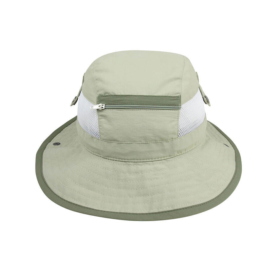 Premium Custom Promotional J7225 Mesh Ventilated Nylon Wide Brim Flap Cap UPF 50+ Sun Protection Outdoor Hiking Fishing Hat with Adjustable Draw Cord and Neck Flap Branded Athletic Headwear