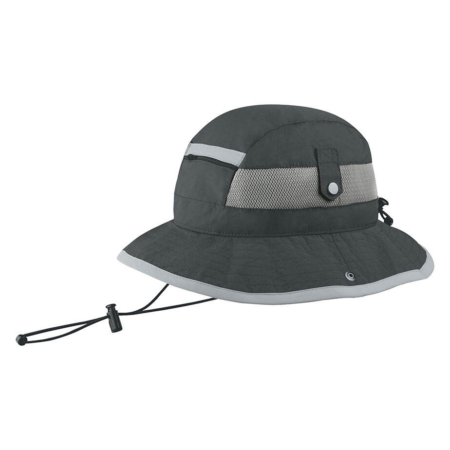 Premium Custom Promotional J7225 Mesh Ventilated Nylon Wide Brim Flap Cap UPF 50+ Sun Protection Outdoor Hiking Fishing Hat with Adjustable Draw Cord and Neck Flap Branded Athletic Headwear