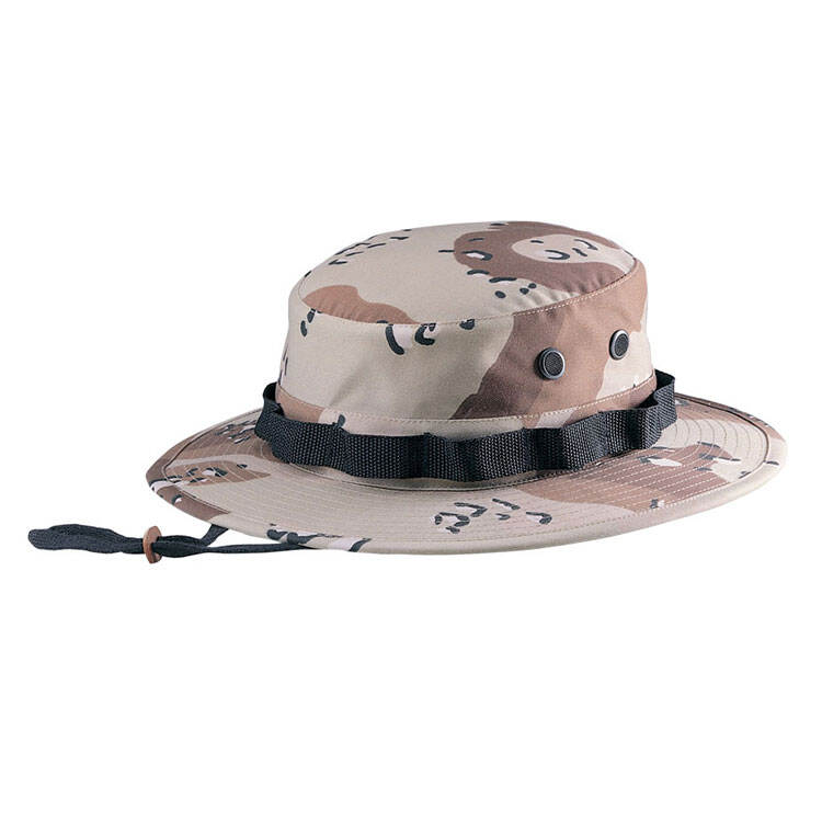 Premium Custom 9008A Camouflage Webbing-Band Boonie Hat with Foliage Loops and Mesh Vents Ripstop Outdoor Tactical Cap for Hunting Outdoor Work and Promotional Branding