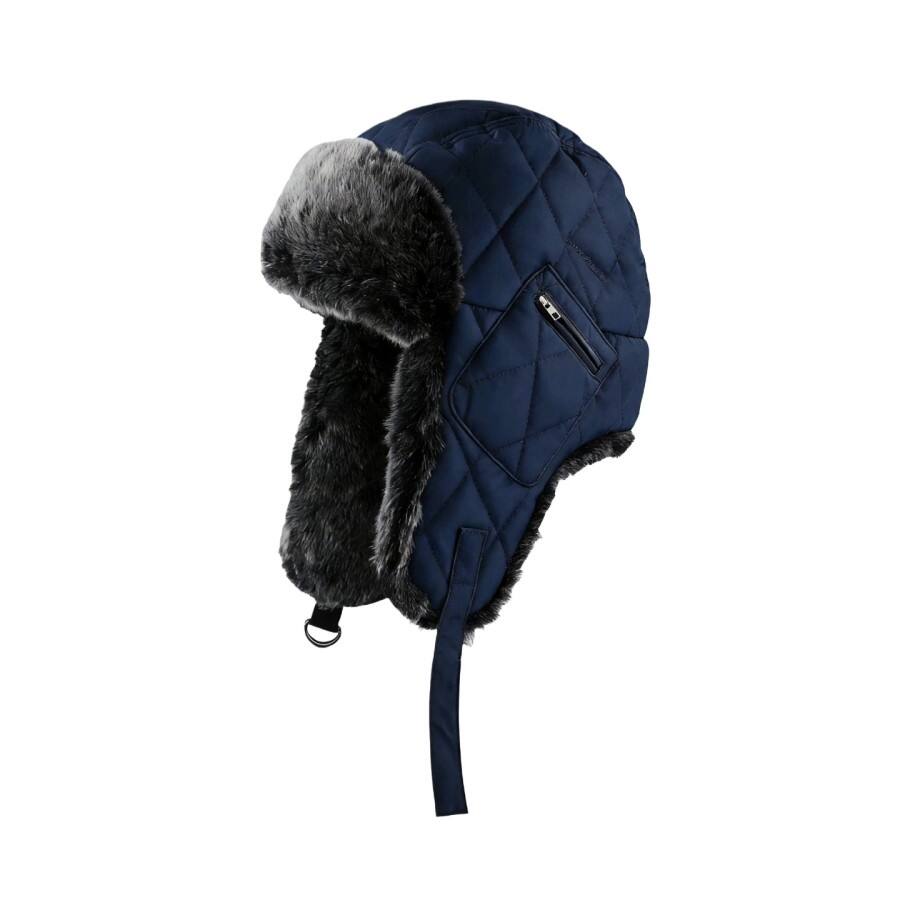 Premium Custom Winter Warm Windproof Wool Ushanka Hat Professional Baseball Cap with Custom Logo Embroidery for Daily Wear and Outdoor Activities