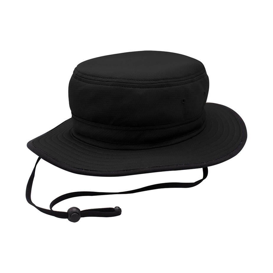 Premium Custom J7270 Classic Boonie Sun Hat with Ventilation Eyelets Contrast Brim Binding and Adjustable Chin Draw Cord Wide Brim UV Protection Outdoor Cap for Hiking Fishing Beach and Promotional Branding