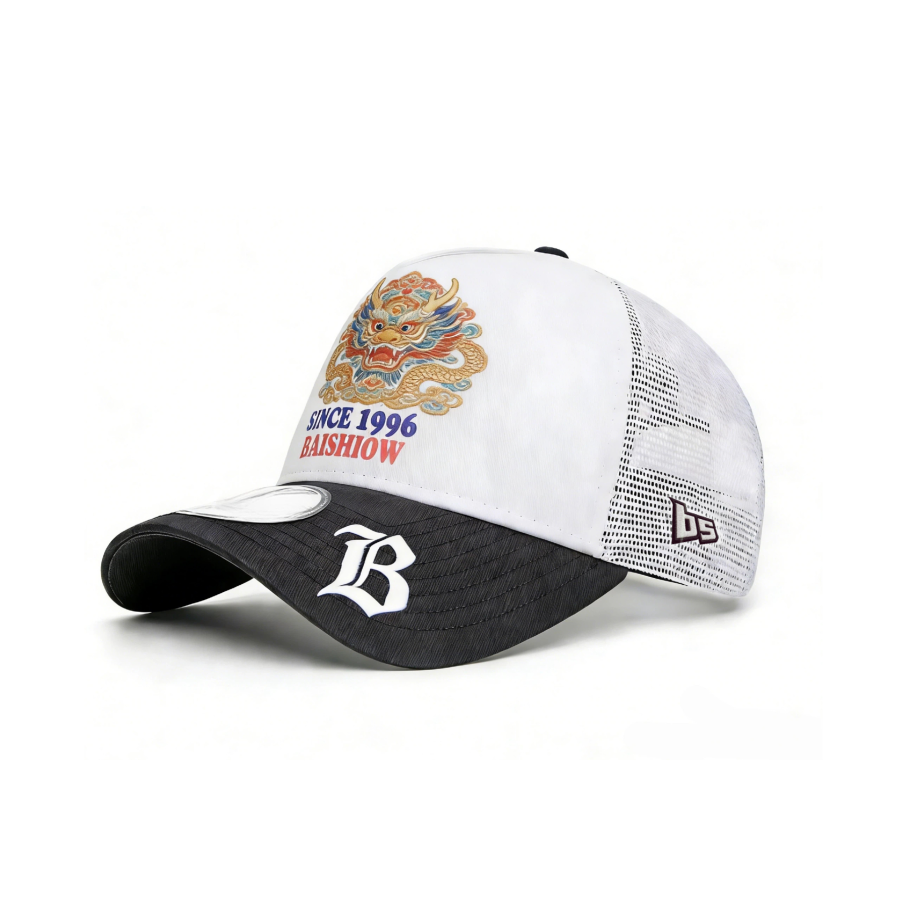 Premium Custom Structured 5-Panel Pre-Curved Visor Mesh Embroidered DIgital Printing Trucker Cap  Professional Baseball Cap with Custom Logo Embroidery for Daily Wear and Outdoor Activities