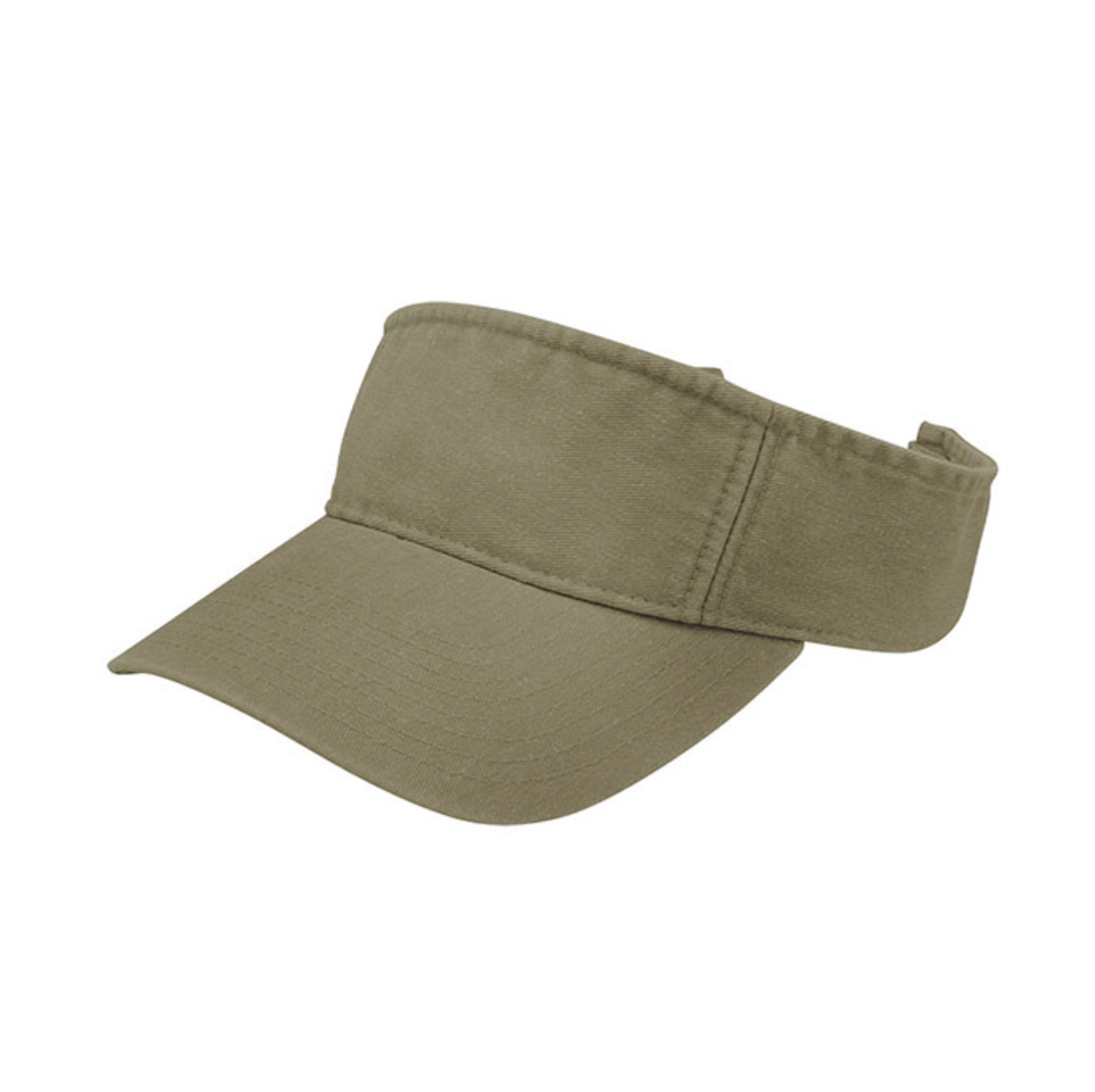 4021C Washed Pigment Dyed Cotton Visor Style Custom B2B Vintage Style Visor 100% Cotton Distressed Headwear Premium Sun Visor for Lifestyle Brands