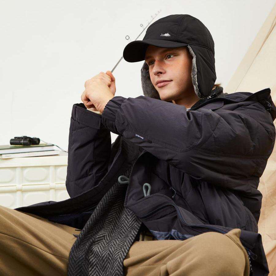 Premium Custom Winter Warm Windproof Wool Trapper Baseball Hat Professional Baseball Cap with Custom Logo Embroidery for Daily Wear and Outdoor Activities